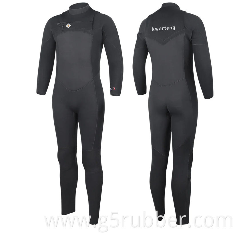 Mens 4 3mm Chest Zip Wetsuit G5nr 03